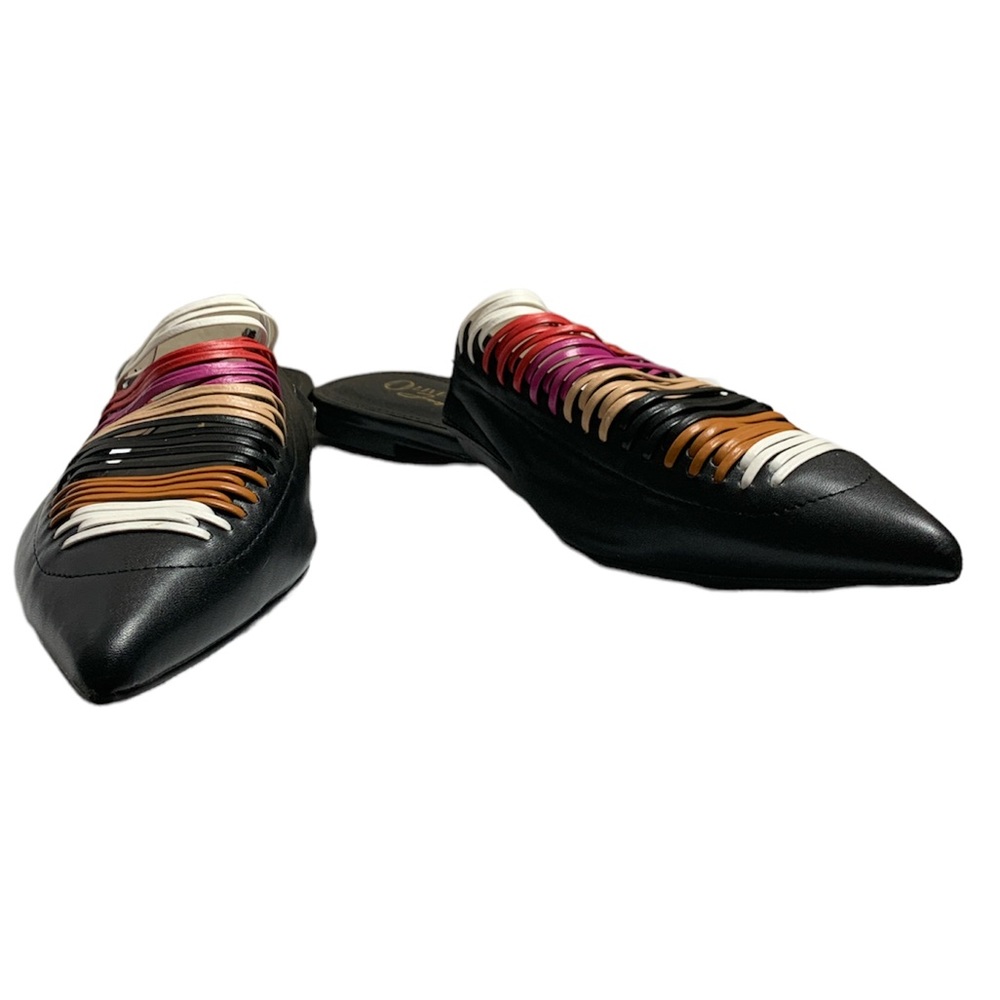 Olivia Ferragamo pointy toe colorful mules slides flats size 9